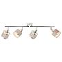 Alexia ceiling light 4-bulb iron mixed fabric 2
