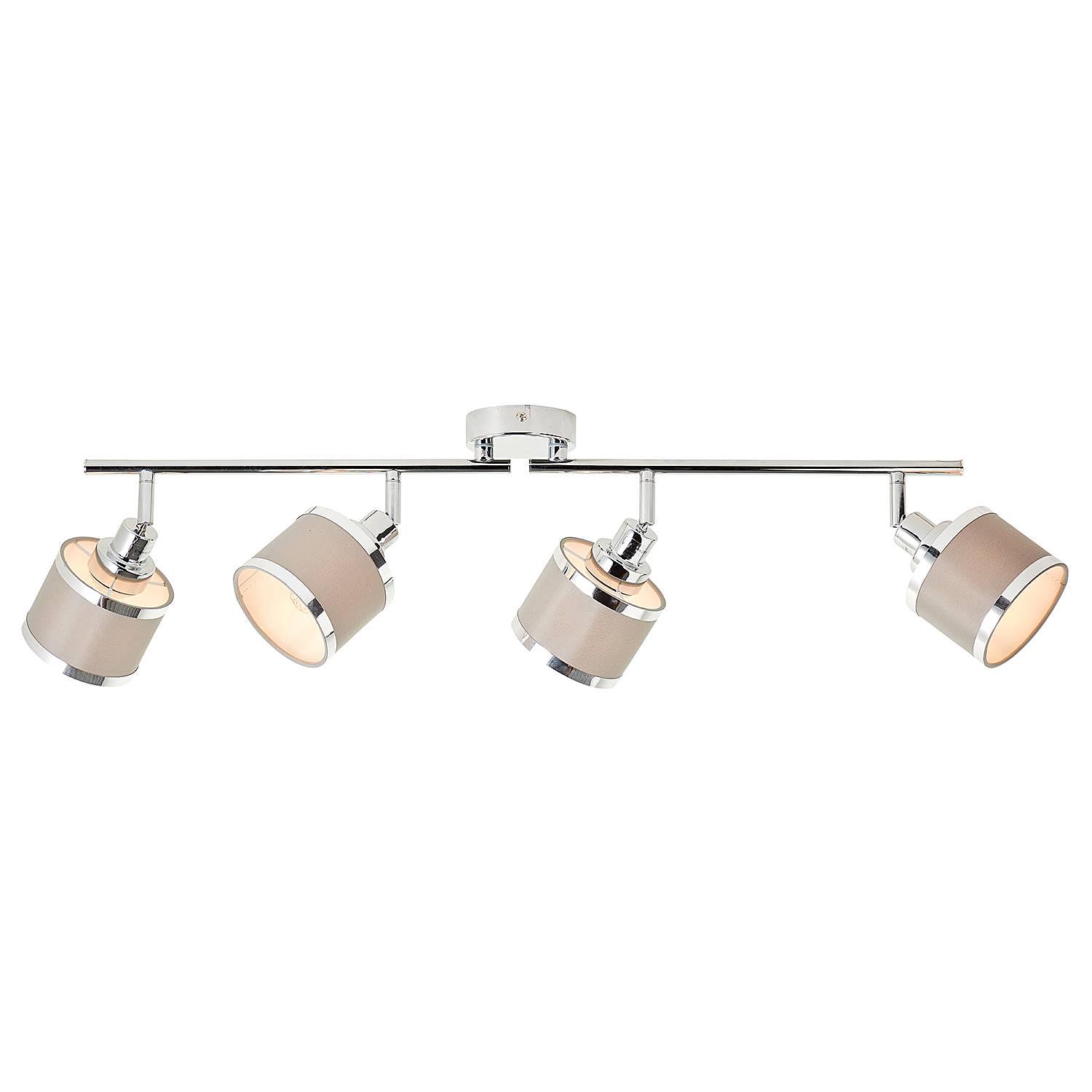 Alexia ceiling light 4-bulb iron mixed fabric 2