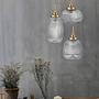 Pendant light Moon Type D Clear glass Aluminum 2