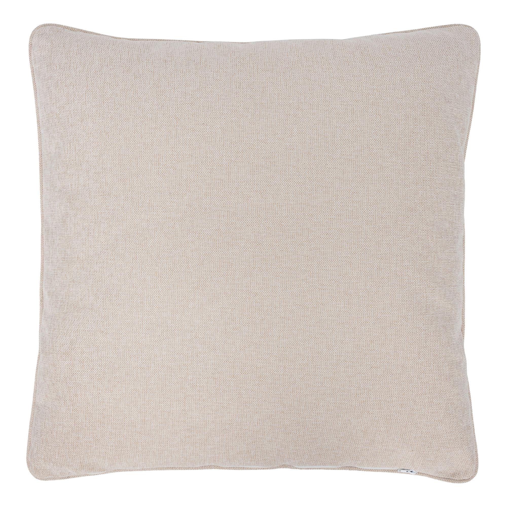 HUDSON XL Lounge Cushion Set of 2 Woven Fabric Beige 3
