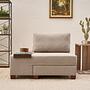 Perenna 1-seater module left linen cream 0