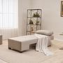 Perenna 1-seater module left linen cream 2