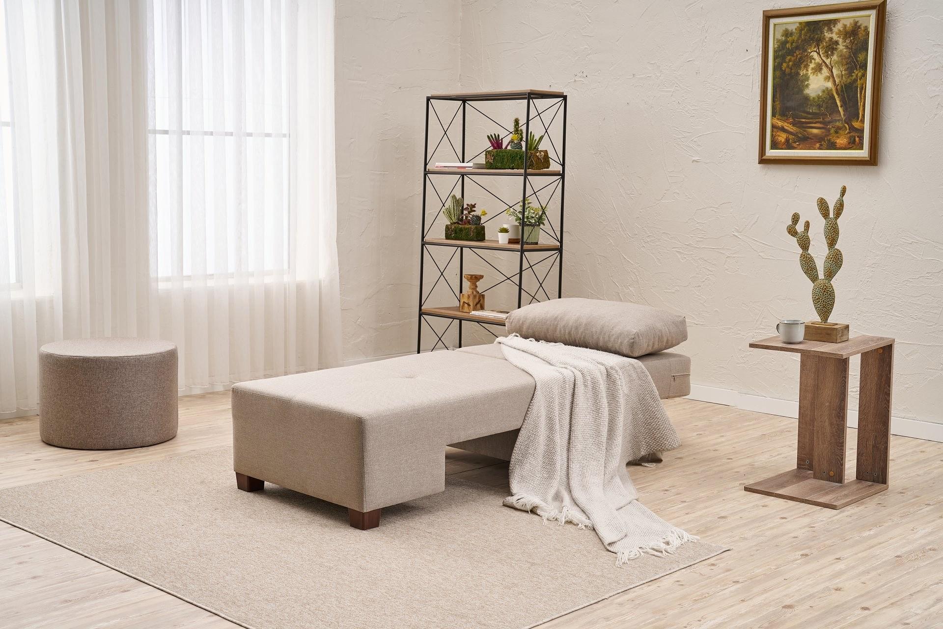Perenna 1-seater module left linen cream 2