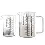 Adhol Measuring Cup Set of 2 Transparent 0