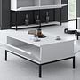 Lord Couchtisch Holzfurnier Schwarz Weiß 2