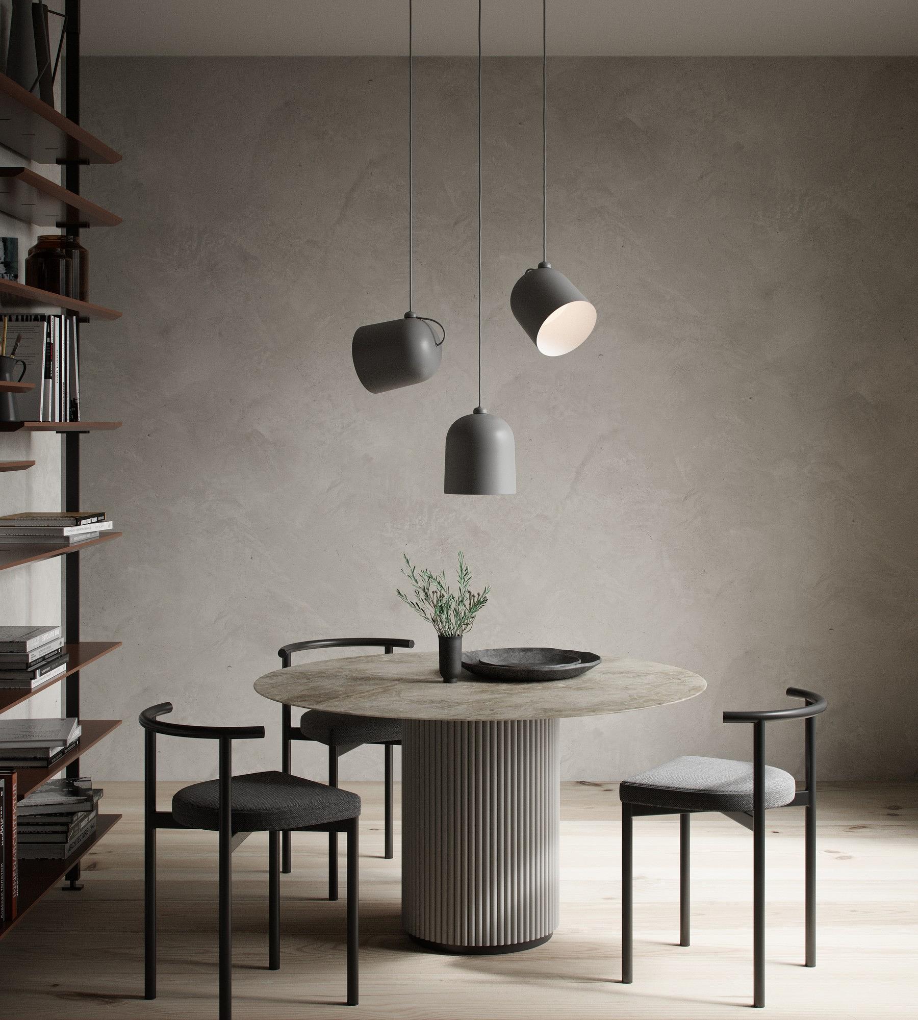 Angle E27 Pendant Light Grey 2