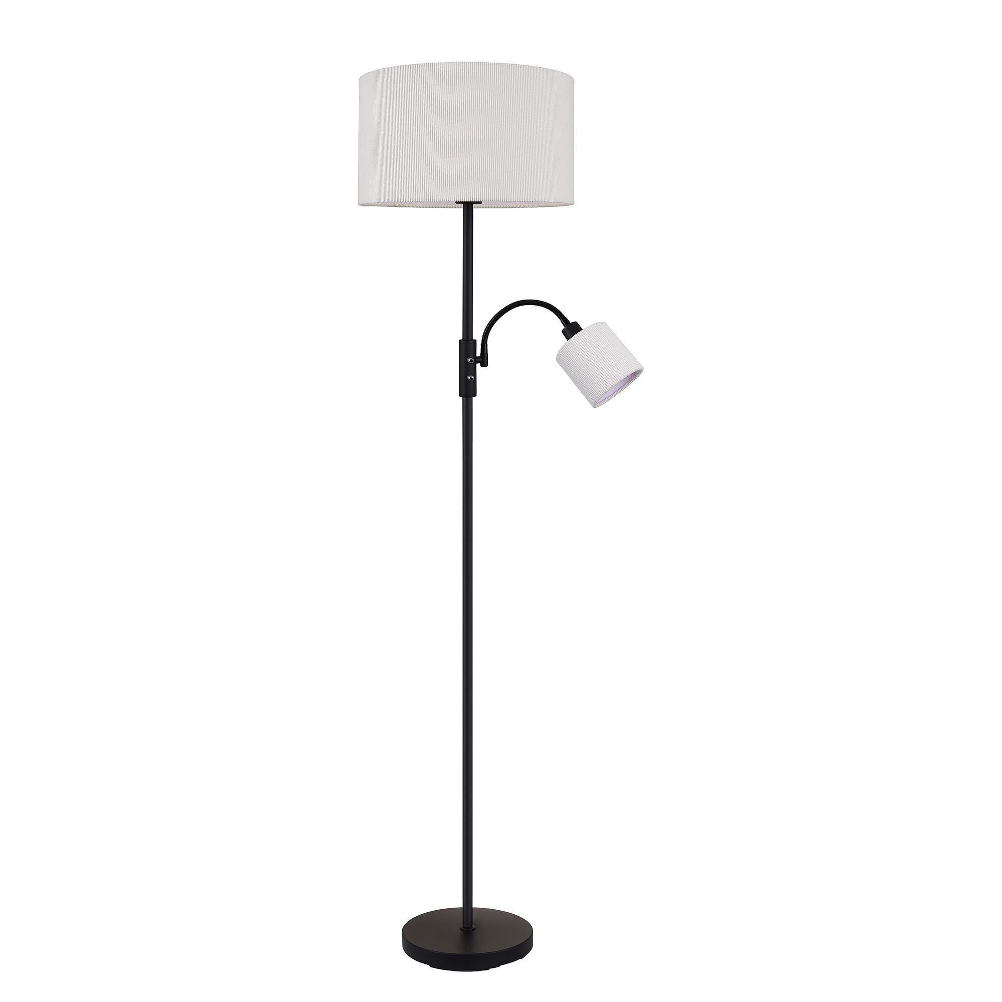 Berby Floor Lamp 2-light Cast Iron Velvet Beige 4