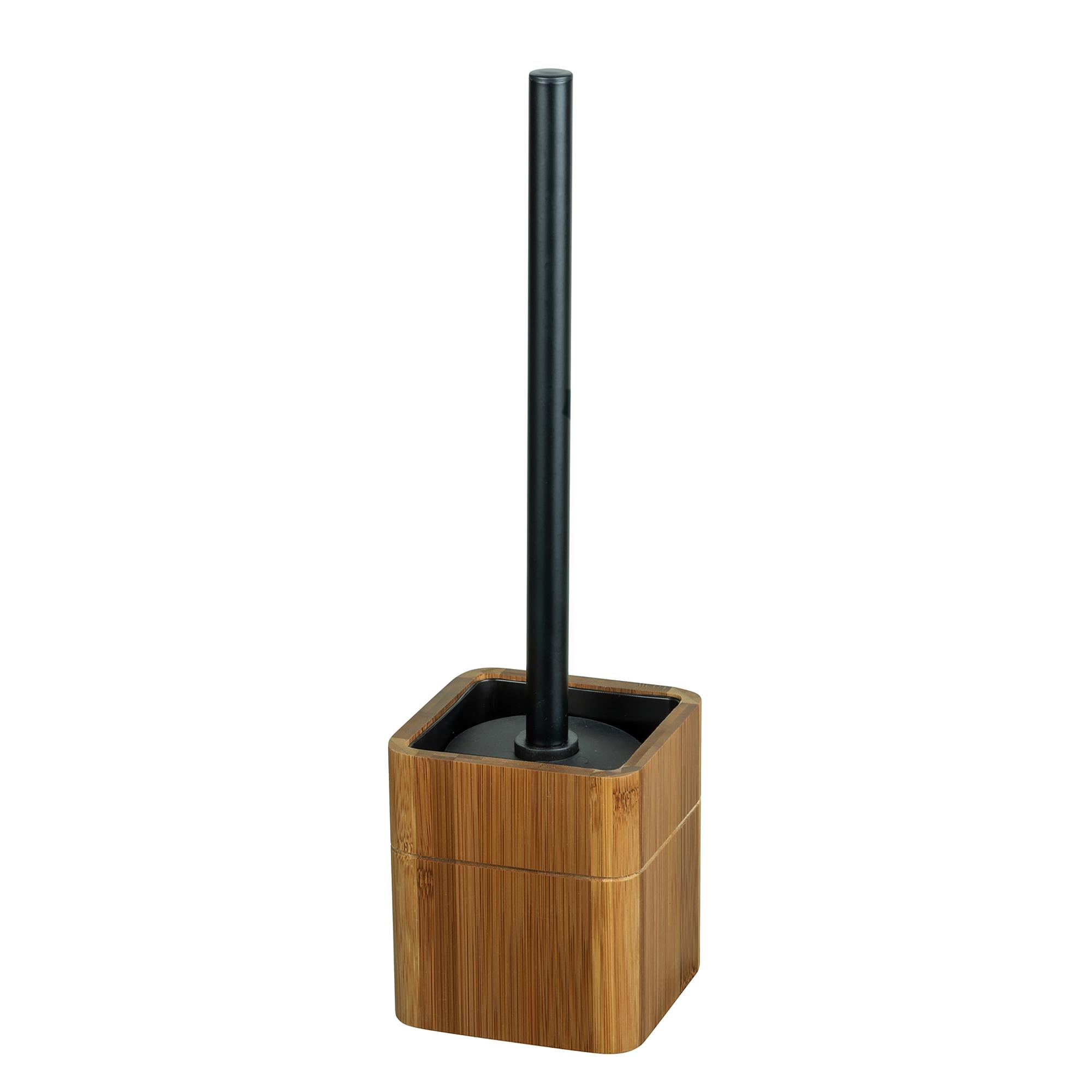 Serro Typ A WC-Garnitur Edelstahl Bambus Braun Schwarz 0