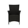 Set of 2 Knick Armchairs Stackable Polyrattan Black 60x88 cm 1