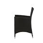 2x Knick Armstuhle Stapelbar Polyrattan Schwarz 4