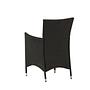 2x Knick Armstuhle Stapelbar Polyrattan Schwarz 6