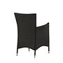 Set of 2 Knick Armchairs Stackable Polyrattan Black 60x88 cm 8
