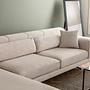 Sofa Chaise Lounge Left Beige 1