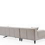 Sofa Chaise Lounge Left Beige 5