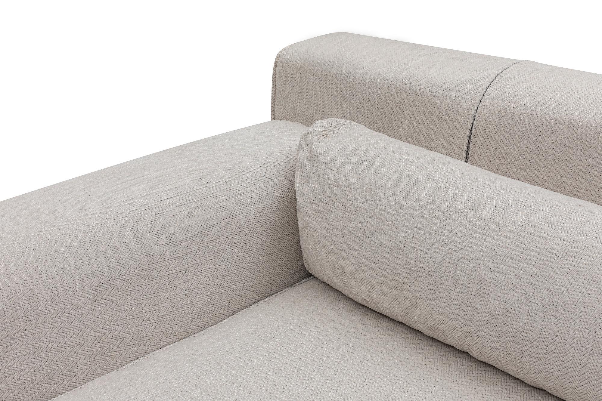 Sofa Chaise Lounge Left Beige 6