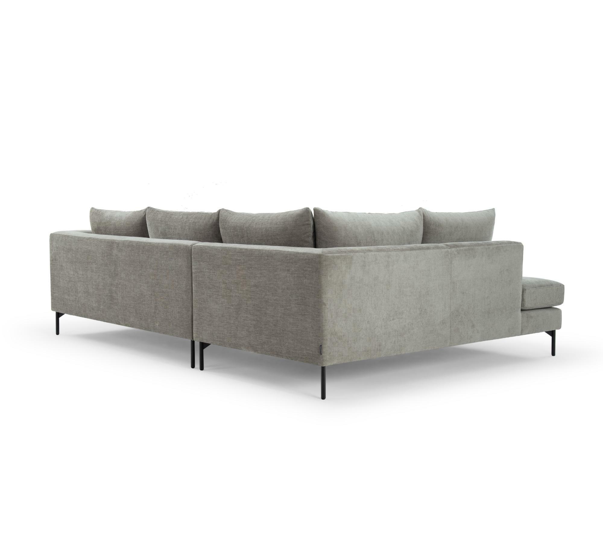 Noa Ecksofa Récamiere Links Planet Grey Green 3