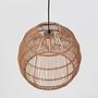 SOLANA Solar Pendant Light Polyethylene Steel Beige 4