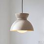Quora Pendant Light 1-bulb Iron Opal Glass Cream 0