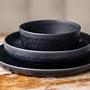 2x Pasta plates ceramic Midnight Blue 22 cm 1