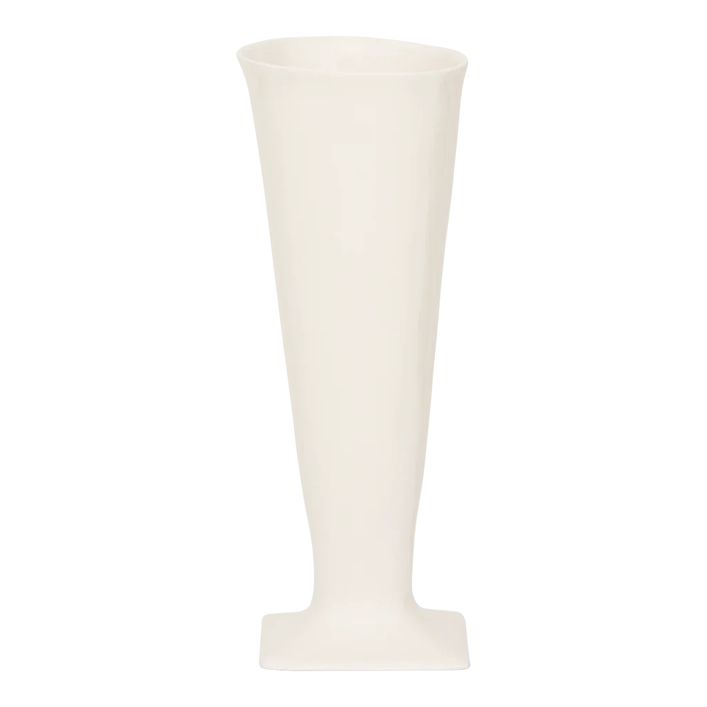 Mette Vase Keramik Weiß 0