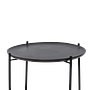 Shizu Coffee Table with Fez Tray, Black Small 2
