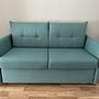 Aufklappbares Sofa Türkis 0