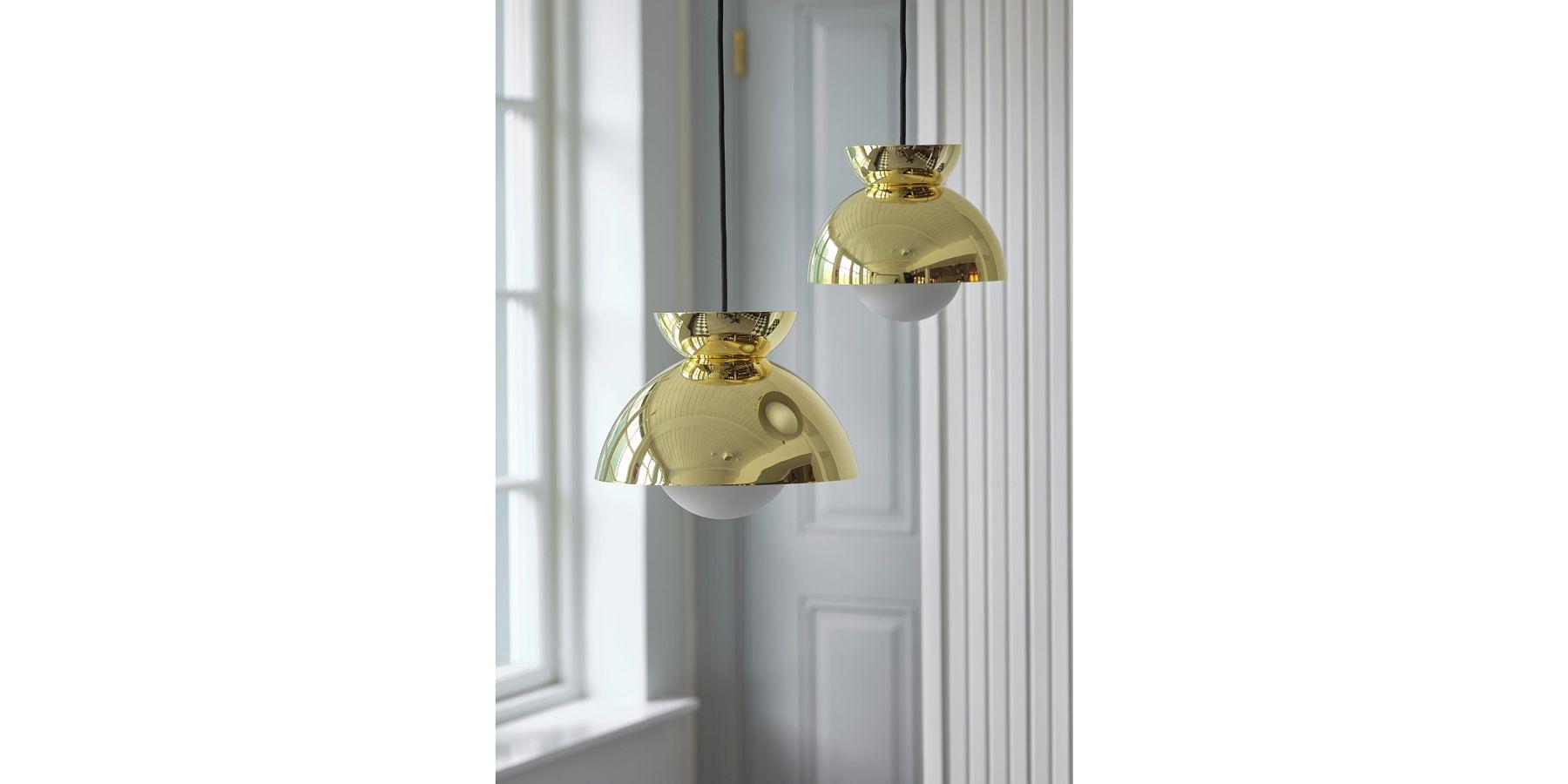 Butterfly Pendant Light Brass Gold Look 2
