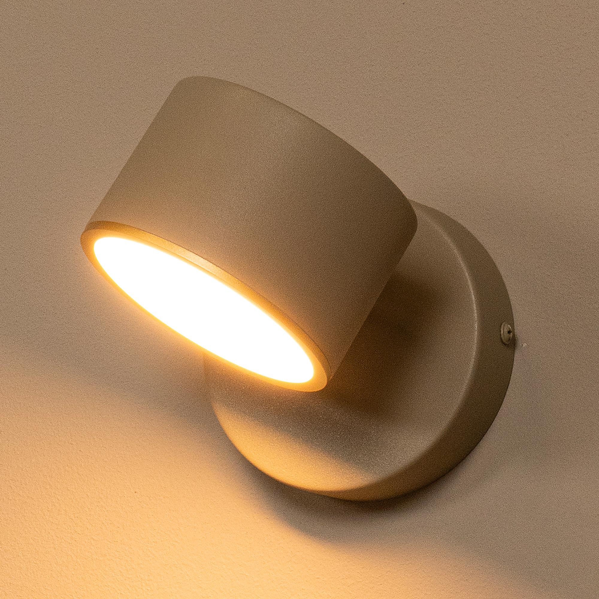 Gian LED wall lamp iron beige 0