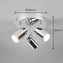 Angelo Ceiling Light 3-bulb Iron Silver 3