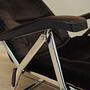 Vintage Sessel Samt Metall Braun 1970er Jahre 10