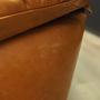 Vintage Sofa 3-seater and armchair Leather Cognac 1970s 10