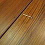Panca vintage in teak marrone anni '70 10