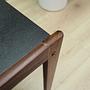 Vintage sewing table Teak brown 1960s 11