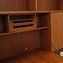 Vintage bookshelf Teak brown 1960s 14