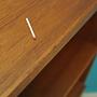 Vintage Bookshelf Teak Wood Brown 1970s 10