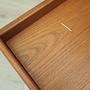 Vintage dressing table Teak wood brown 1960s 11