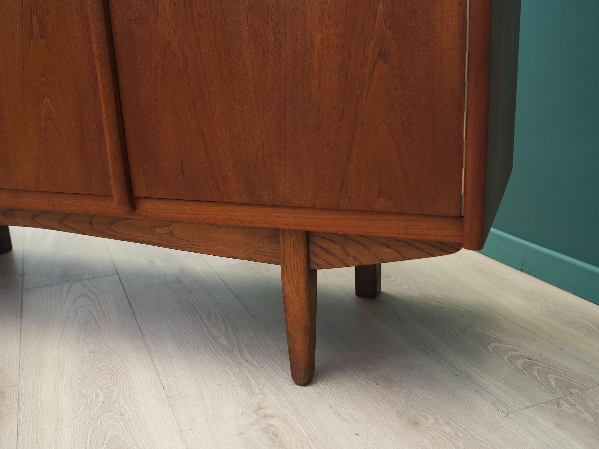 Vintage Sideboard Teak Wood Brown 1960s 14
