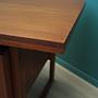 Vintage Schreibtisch Teakholz Braun 1970er Jahre 14