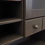 Vintage cabinet Pine grey 1980s 11