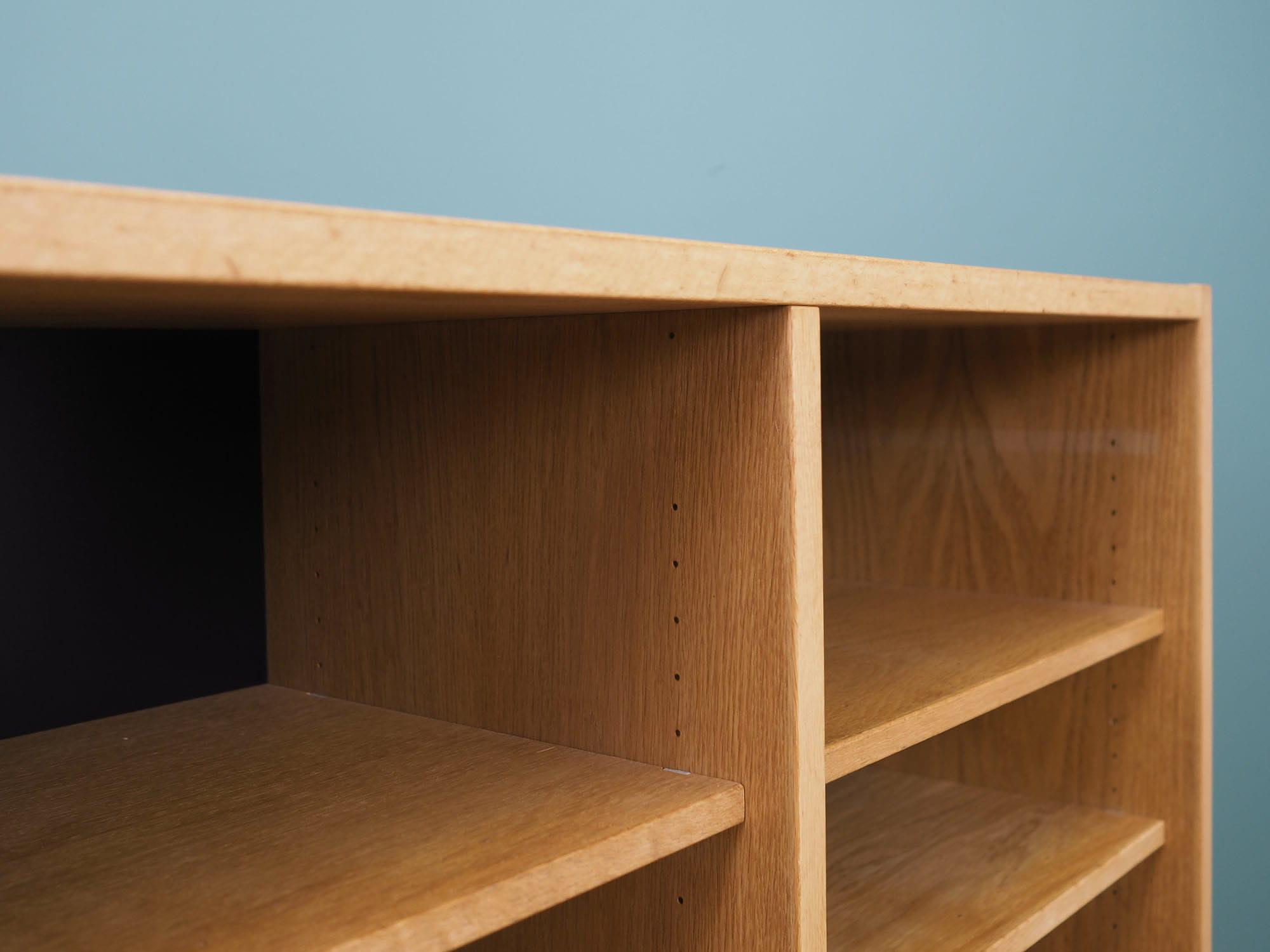 Vintage Bookshelf Ash Wood Brown 1970s 10