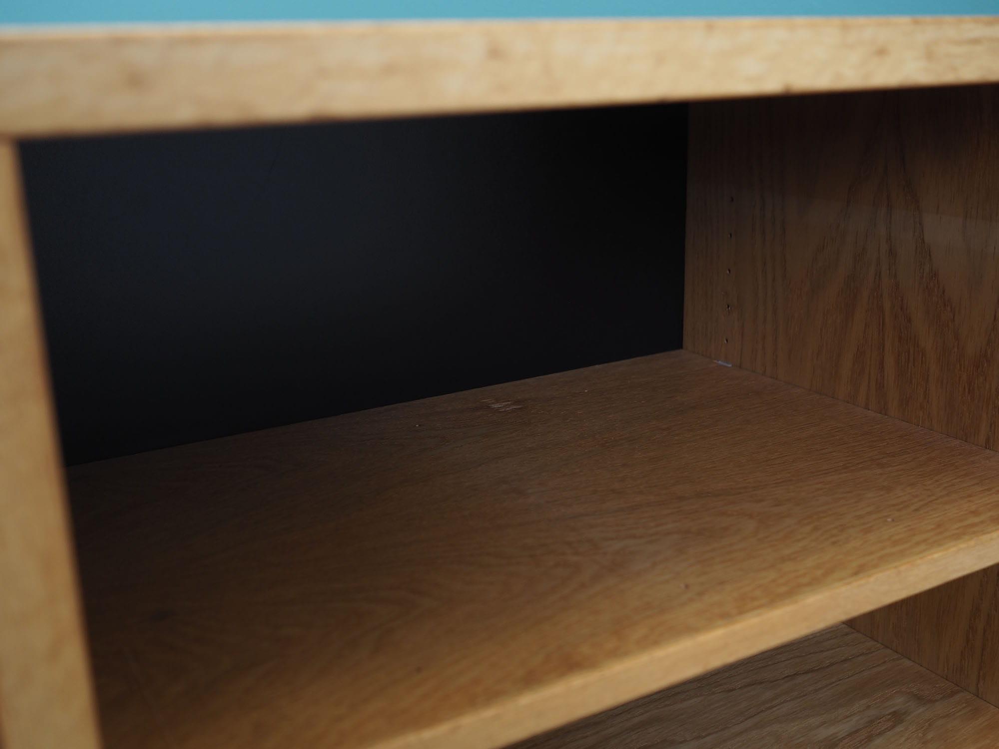Vintage Bookshelf Ash Wood Brown 1970s 11