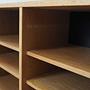 Vintage Bookshelf Ash Wood Brown 1970s 12