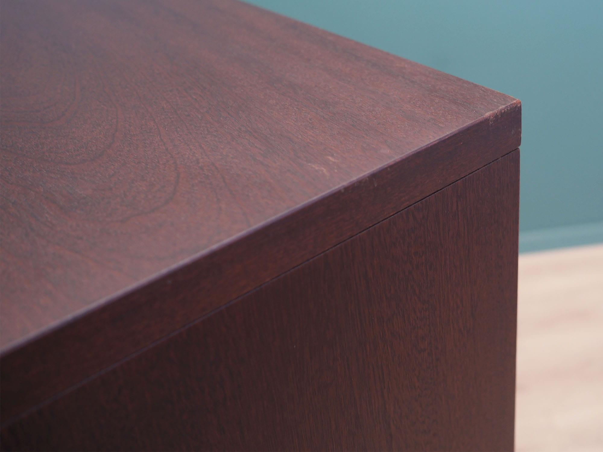 Vintage Bookshelf Mahogany Brown 1960s 13