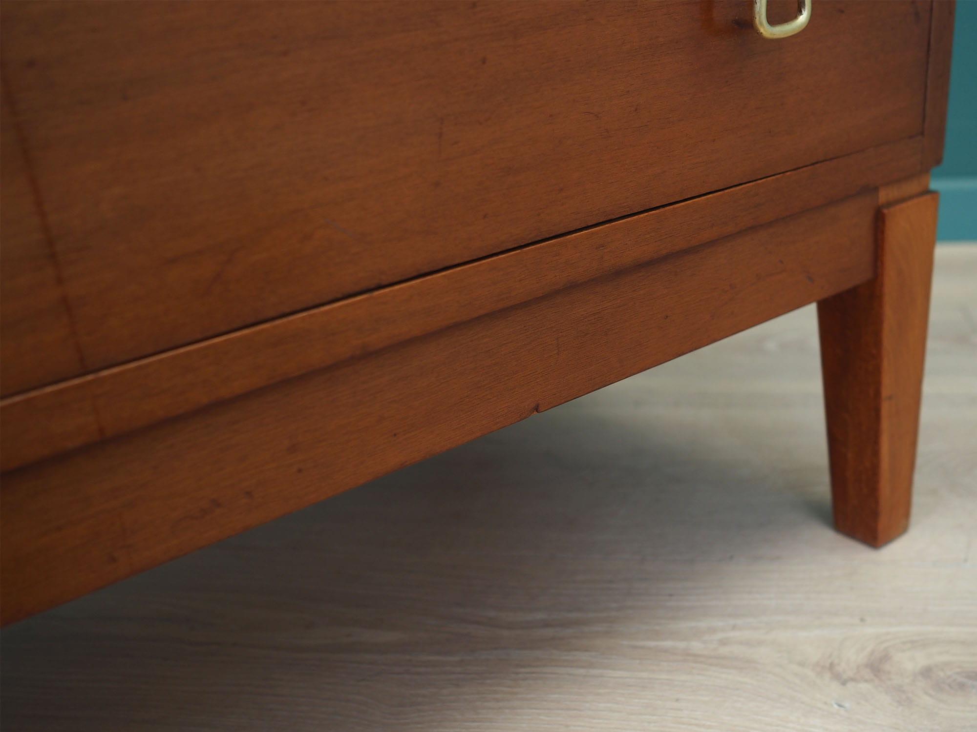 Vintage chest of drawers Mahogany Brown 1970s 12