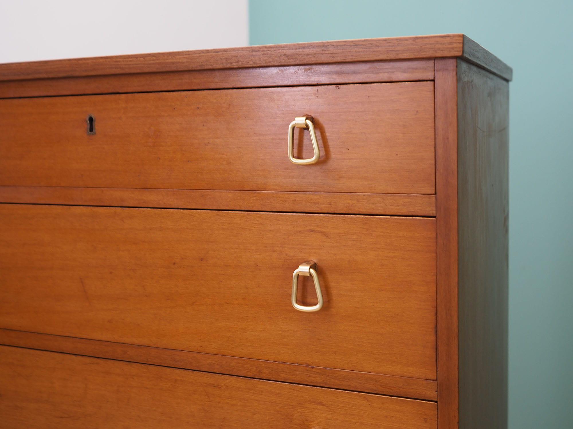 Vintage chest of drawers Mahogany Brown 1970s 14