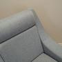 Sessel Textil Holz Grau 1970er Jahre 10