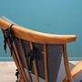 Vintage Sessel Buche Textil Braun 1960er Jahre 10