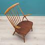 Vintage Sessel Buche Textil Braun 1960er Jahre 12