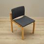 6x Vintage Chair Wood Textile Grey 1980s 12