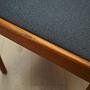 6x Vintage Chair Teak Wood Textile Brown 1970s 10